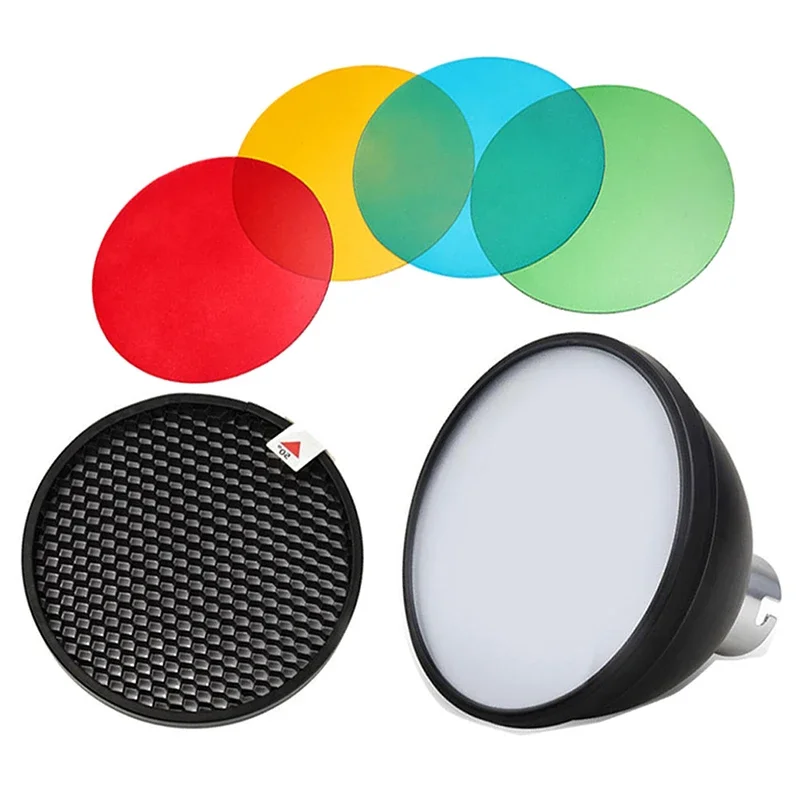 Godox AD-S11 컬러 젤 필터 허니컴 그리드 + Witstro AD-360 II AD360II AD180 AD200용 AD-S2 표준 반사판 소프트 디퓨저