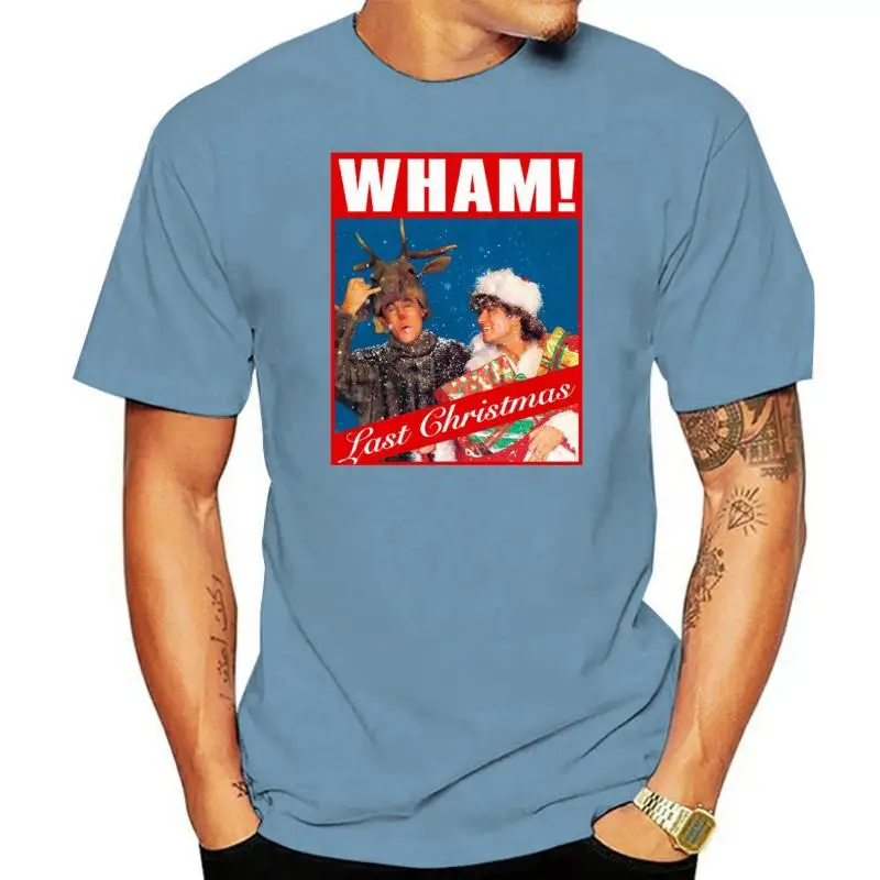 

Футболка WHAM LAST CHRISTMAS, Мужская футболка с рождественским принтом Джорджа мичхаля, футболка унисекс, CD-альбом
