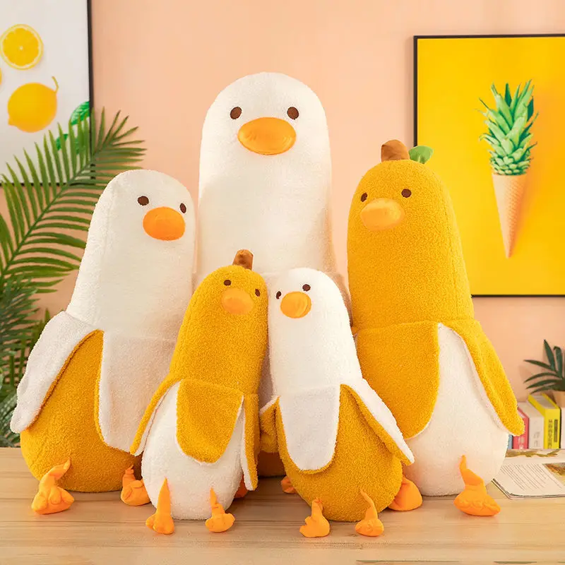 

Banana Duck Plush Toy Soft Stuffed Hugging Pillow Cute Duck Plushie for Sleeping Banana Stuffed Animal Doll Gift for Kids Green