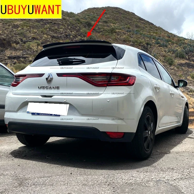 Подходит для 2016 - 2020 Renault Megane 4 MK4, спойлер для хэтчбека, Универсальный Автомобильный задний спойлер на крышу заднего крыши для Megane GT RS RS300