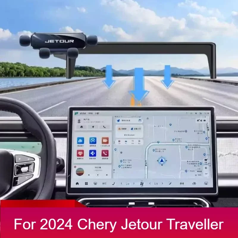 

For cherryJetour Traveller T2 2023 2024 Jetour T2 Mobile Phone Holder Modification Phone Holder Display Screen Navigation