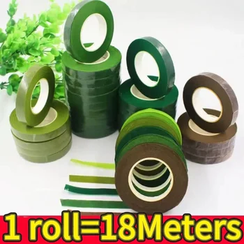 1/10 Rotoli Bouquet Verde Nastri Floreali Autoadesivi Stame Nastro di Carta Da Imballaggio Fiori FAI DA TE Decor Per Fiorista Festa di Nozze Puntelli 1