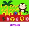 Children's Early Education Enlightenment Clock Cognitive Mathematics  Busy Board Felt Board Montessori Intellectual Toy for Kids 5