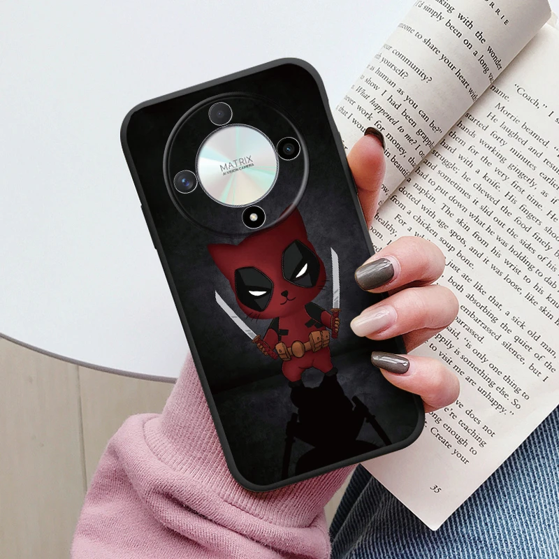 Cute Cat Silicone Soft Back Case with Lovely Cartoon Design
