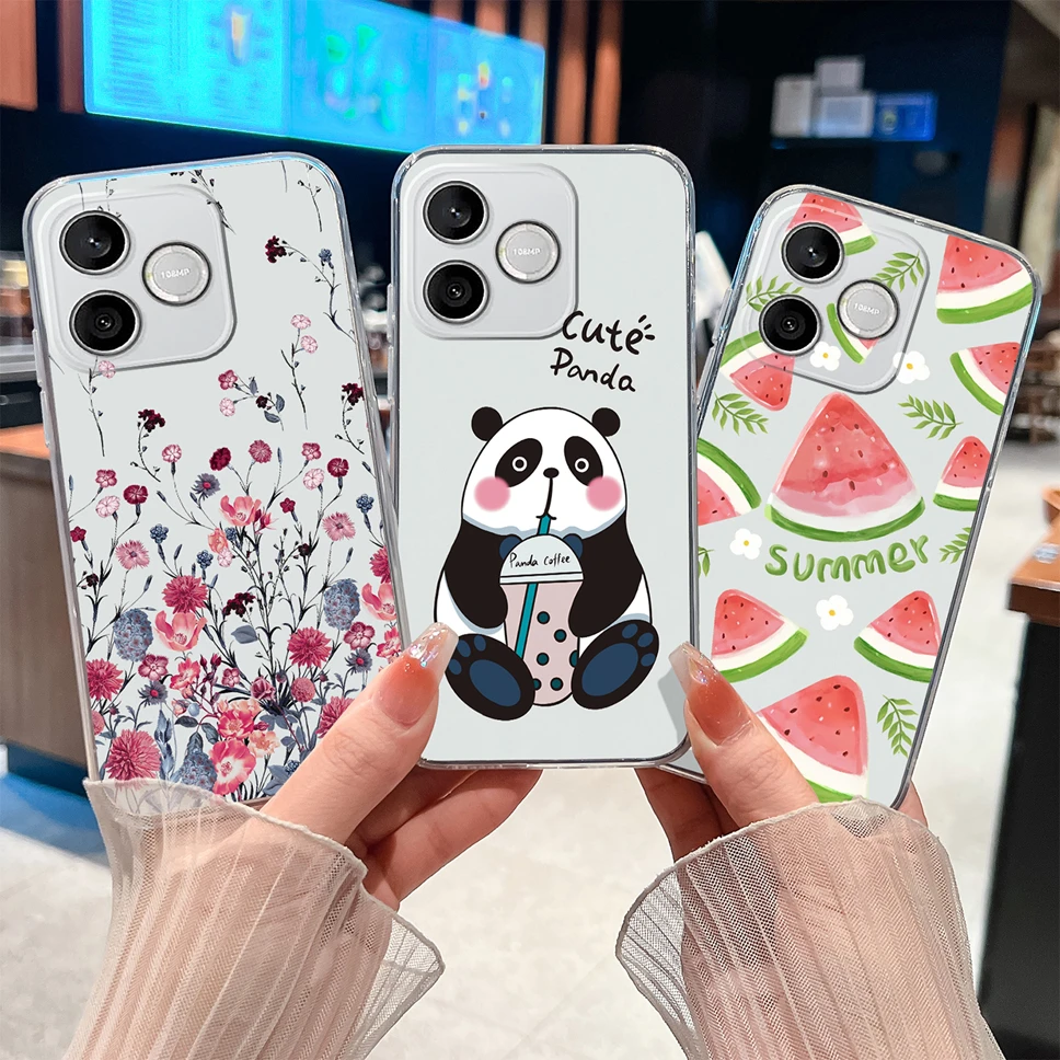 Refreshing Lemon Transparent Shockproof Soft TPU Silicone Phone Case