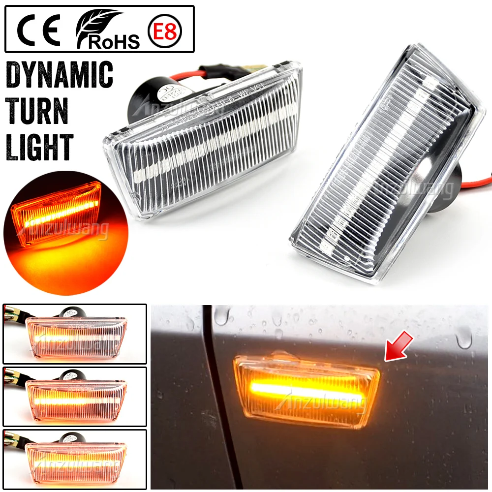 Dynamic Turn Signal LED Side Marker Mirror Light Flashing Indicator For