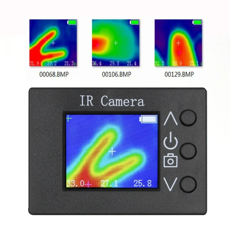 MLX90640 Digital Infrared Thermal Imager LCD Display Temperature Measurement Sensor 160x128 IR Resolution Thermal Imaging Camera