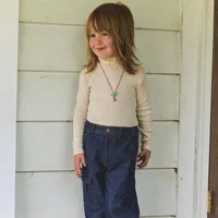 Children's base shirt 2024 MP Autumn/Winter vintage girls sweet tie with butterfly collar long sleeve T-shirt girls TOPS 2