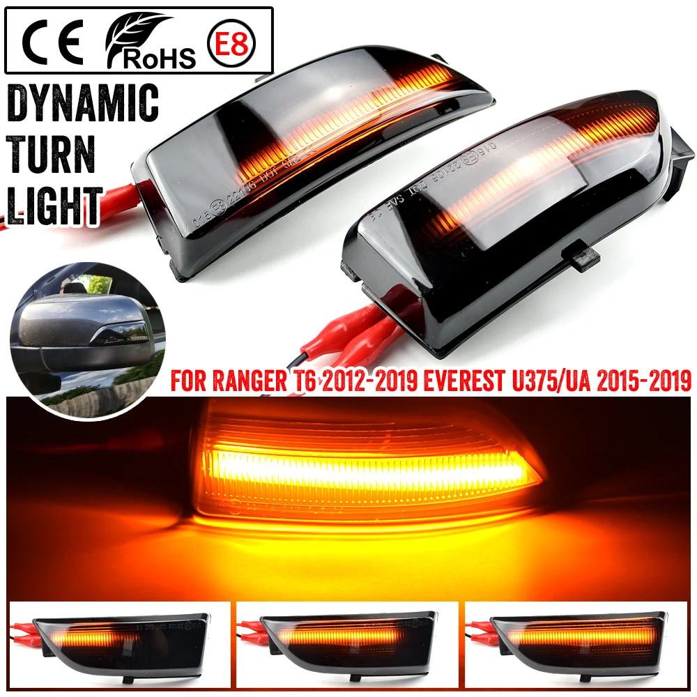 2Piece-Sequential-Flasher-Lamp-LED-Dynamic-Turn-Signal-Light-For-Ford ...