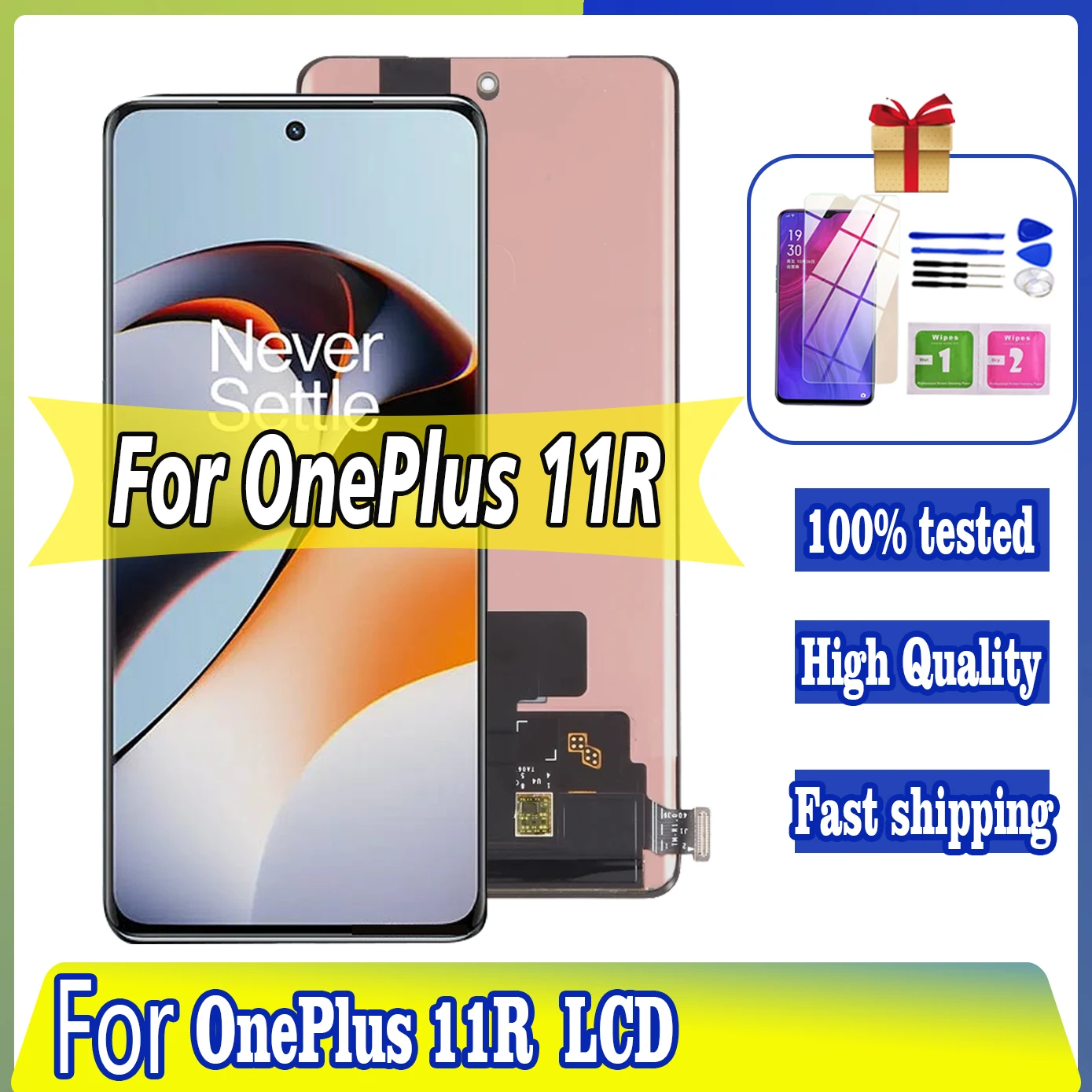 

Digitizer 6.74" AMOLED For Oneplus Ace 2 PHK110 Display Touch Screen For OnePlus 11R LCD CPH2487 Parts Display Assembly