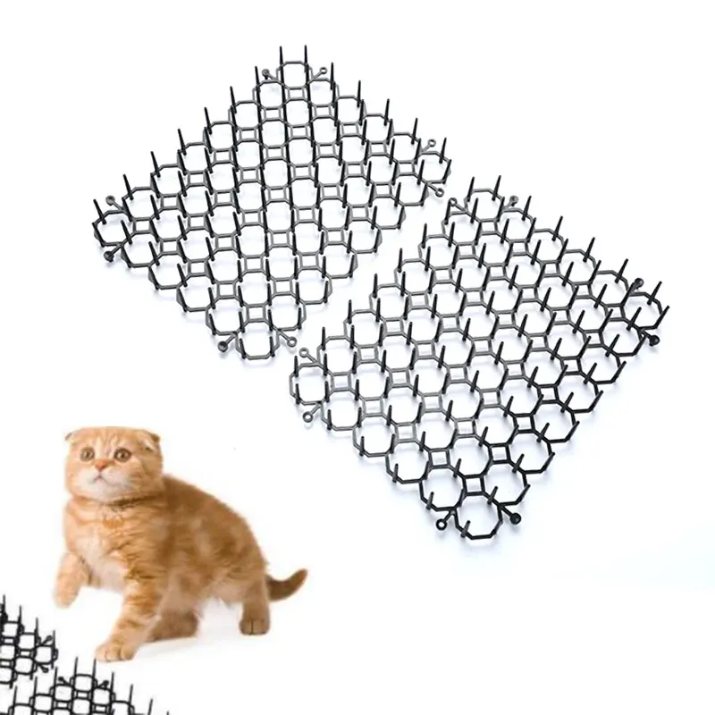 Cat Scat Mat Gardening Cat Scat Mat Repellent Mat Anti-Cat with Prickle Strips Spikes Straps Deterrent Keep Cat Dog Away Digging Pet Supplies