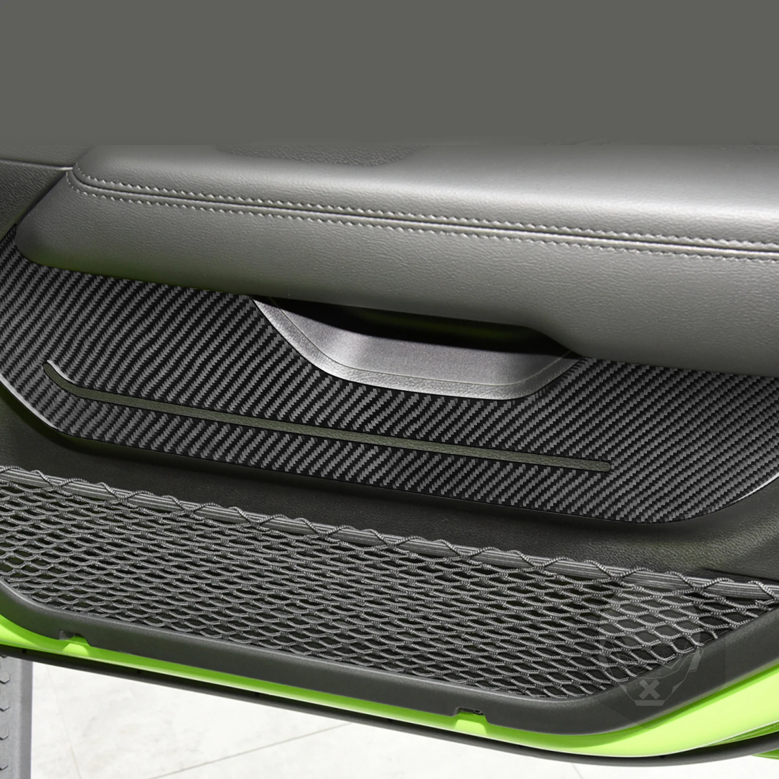 Center Console Trim Cover For Jeep Wrangler JL/JLU & Gladiator JT (2018-2024) – Red Carbon Fiber Style