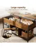 47.2 inches Lift Top Coffee Table for Living Room Rectangular Wooden Coffee Table with Large Hidden Storage and 4 Open C 5