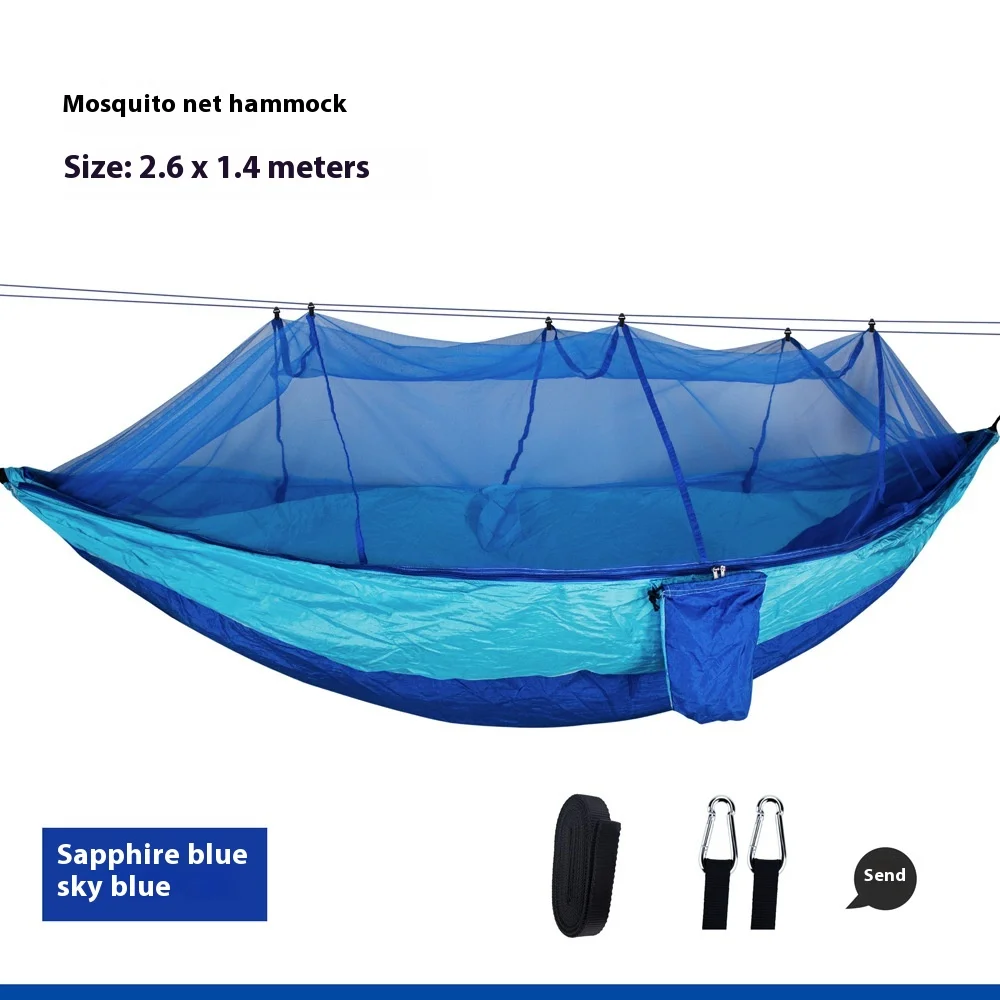 2 Person Camping Hammock Mosquito Net Outdoor Swing For Hanging Garden