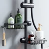 Kitchen Aluminum Sink Storage Rack Sponge Drain Holder Drainer Faucet Shelf Basket Towel Organizer Bathroom Accessories 5