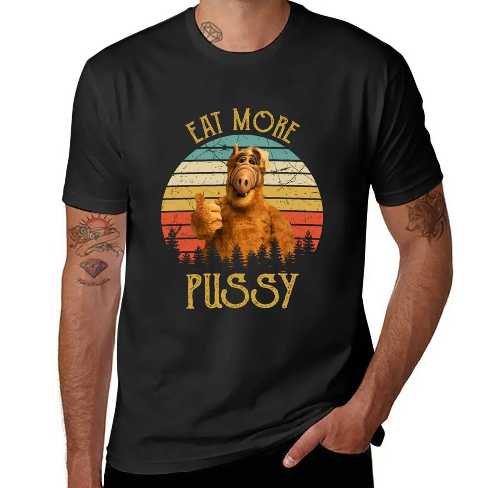 Vintage Alf Alien Ha Detto Art Gift T-Shirt Perfetta Camicie Magliette Grafiche Magliette Da Uomo Personalizzate