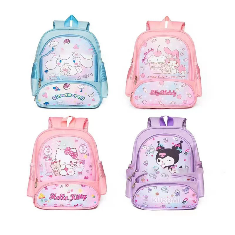 

Sanrio Hello Kitty Kawaii Anime Backpack Cinnamoroll Cute Cartoon Schoolbag Girly Heart My Melody Sweet Storage Bag Girls Toys