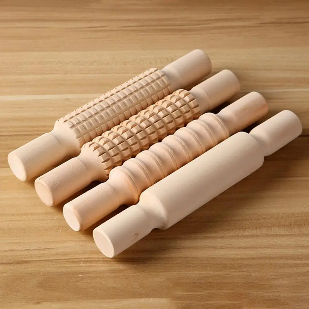 

Shin Conditioning Muscle Roller Stick Muay Thai Kickboxing MMA Wooden Rolling Pin Physical Therapy Athletes Lymphatic Massager