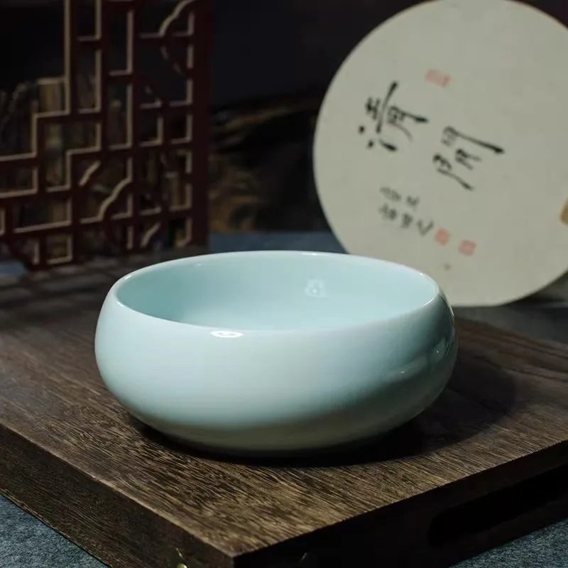 서예 및 중국화용 세라믹 붓세척기, 전통 책상용품용 도자기 물통