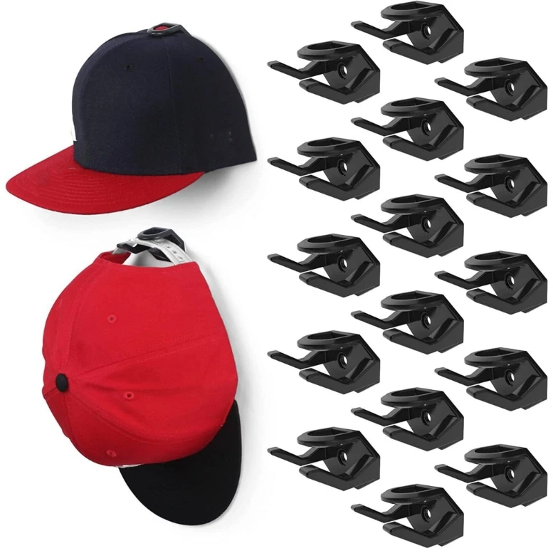 

5/10/18x Scratch Resistant Hat Wall Adhesive Hat Hook Wall Hat Rack