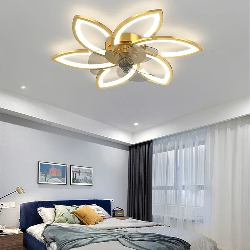 

Nordic Gold Black Ceiling Fan Light Remote Control Ceiling Fan For Bedroom Child Room Dining Living Room Ceiling Fan With Lights