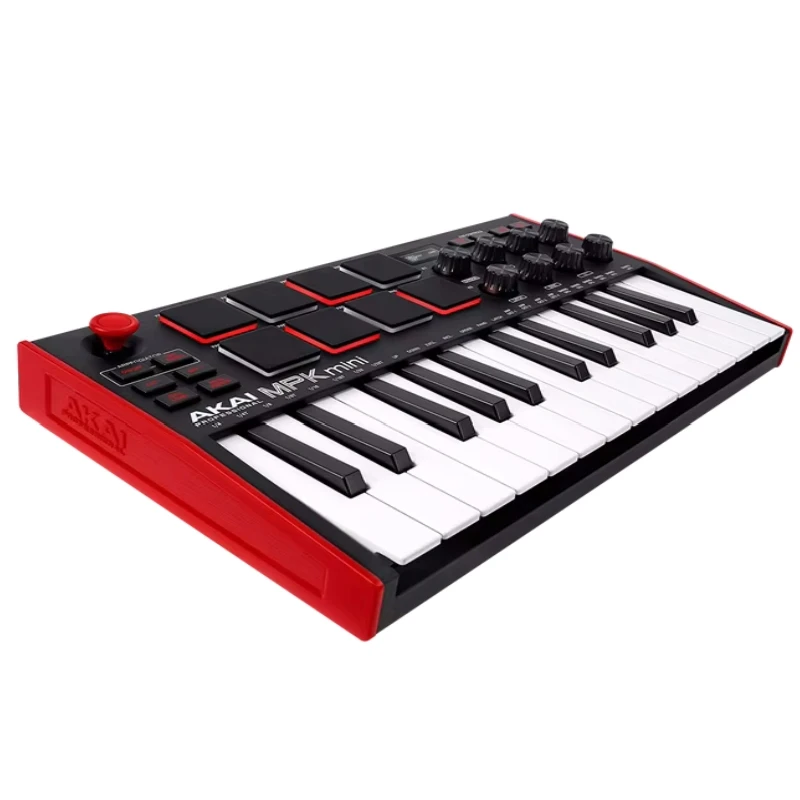 AKAI Professional MPK Mini MK3 - 25 kluczowa klawiatura MIDI USB z 8 podświetlanymi pady perkusyjne, 8 gałek produkcja muzyki fortepian