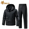 CHRLCK Men's Running Sportswear Suits Breathable Reflective Clothes Sports Joggers Training Gym Fitness Tracksuit Sets Men 1