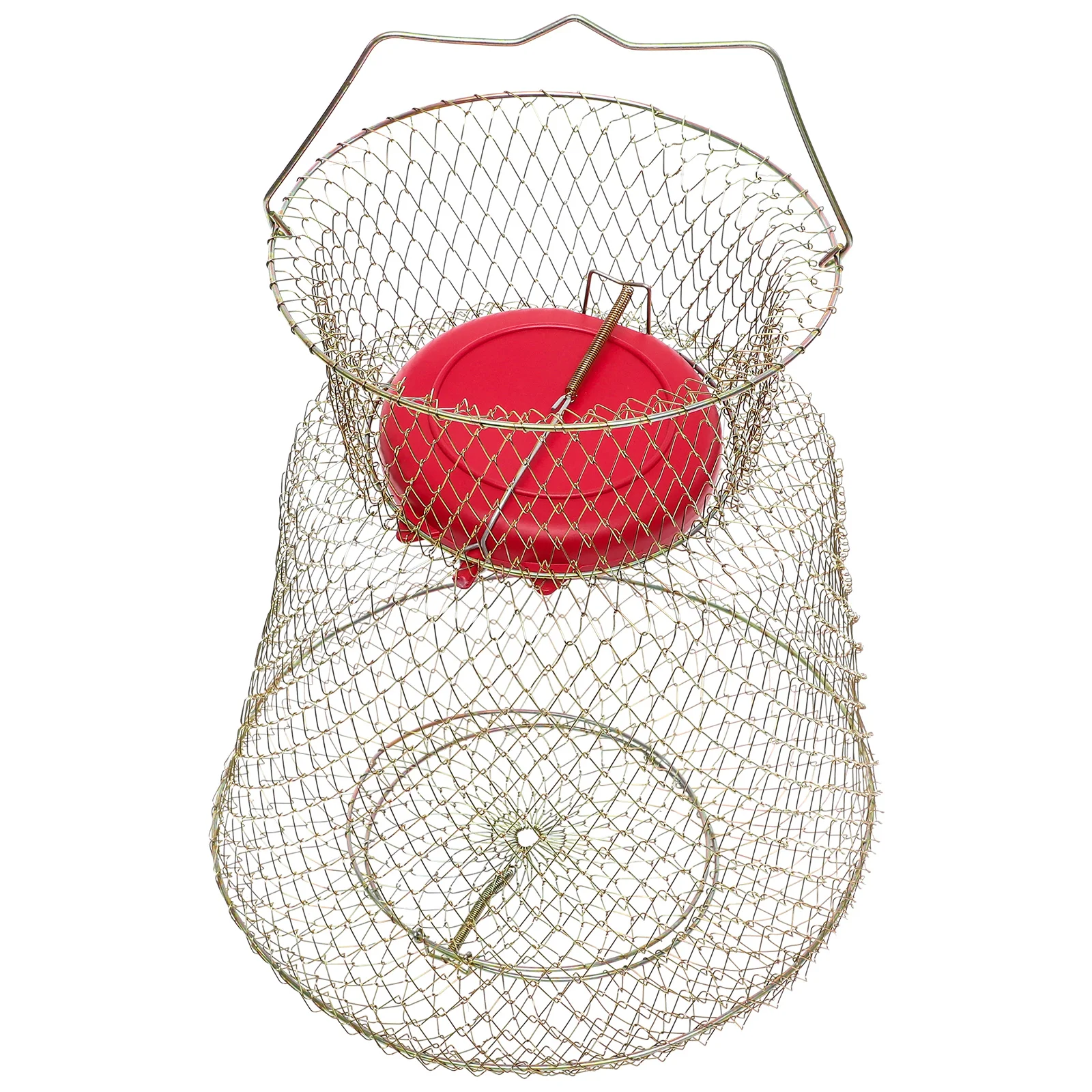 

Fishing Guard Cage Fish Protective Basket Fishing Catch Cage Fishing Metal Net for Fishing with Floating Bowl