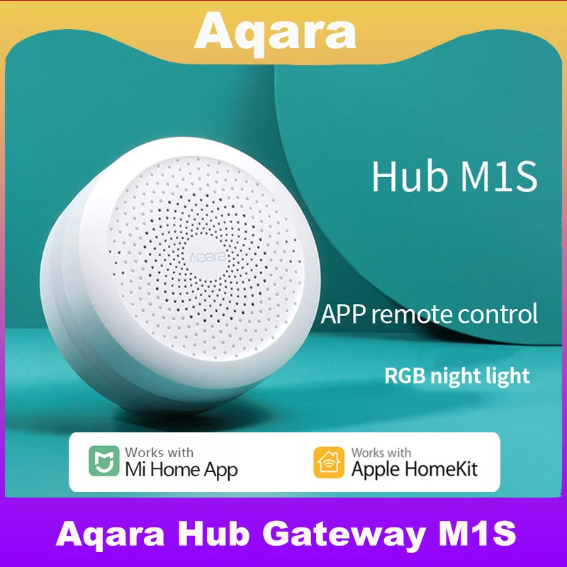 2023 New Aqara M1S Hub Smart Gateway M1S 2.4G WIFI ZigBee 3.0 RGB E1 Hub  Gateway Night Light for Apple Homekit and xiaomi Home - AliExpress