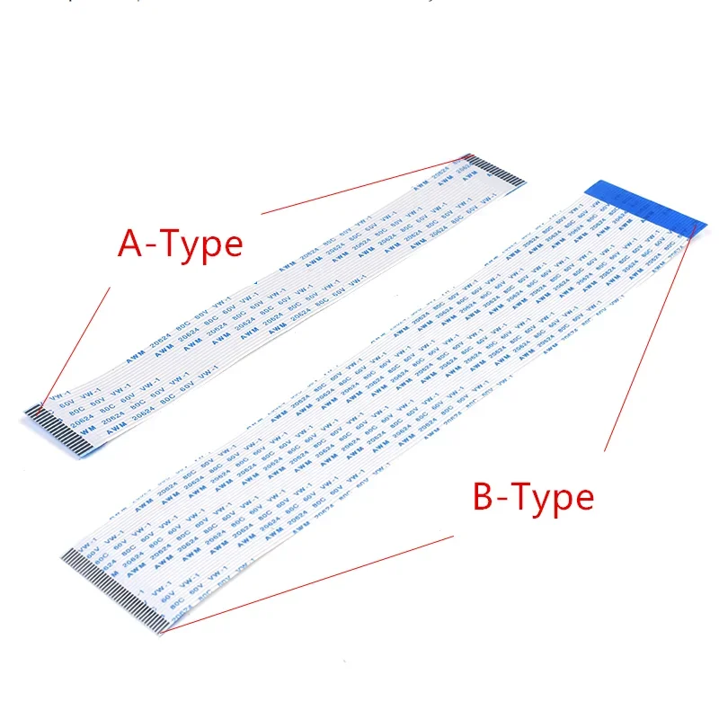 Flat Flexible Cable 10Pcs Flat Flexible Cable FFC FPC LCD AWM 20624 80C 60V VW-1 FFC-0.5MM 1.0MM 16/20/22/24/26/28/30/32/36/34/40/45/50/54/60 Pin