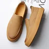 Men Retro Loafers Handmade Casual Leather Shoes Non-slip Sole Classic Sewing Comfortable Slip-on Spring Summer Work 4