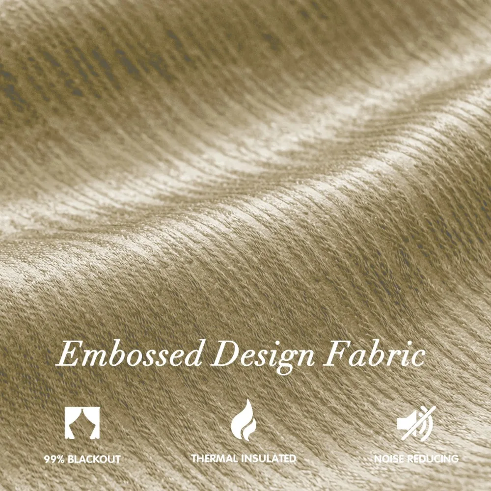 Blackout Window Drapes 2-Panel Curtain 2