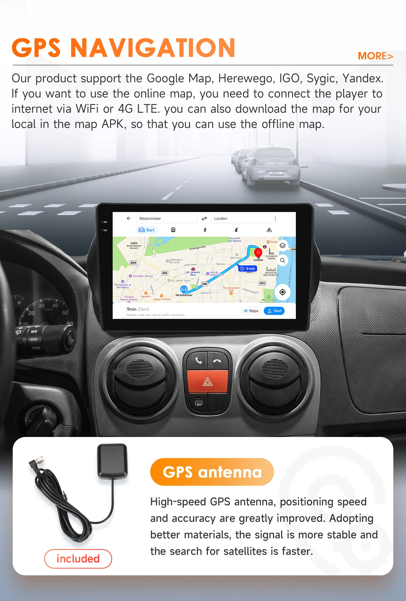 Hizpo 2Din Android 14 Autoradio Für Fiat Fiorino Qubo Citroen Nemo Peugeot Bipper 2008-2017 Auto Multimedia GPS 4G Carplay 6115 – Detail 31