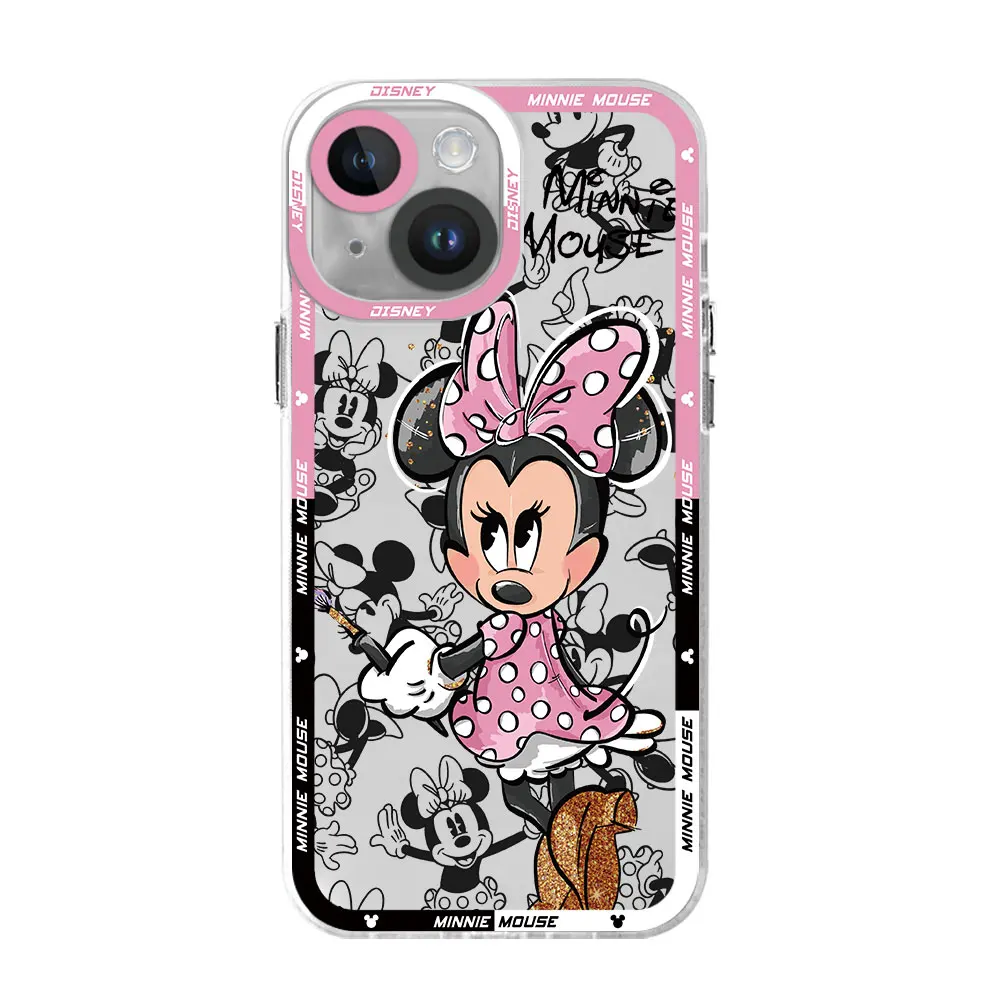 thumbnail image 1 of Disney Mickey Minnie Mouse Case for Apple iPhone 8 12 Mini 13 Pro Max 11 15 Plus 7 X XS SE XR 14 Pro Cover Clear Silicone, 1 of 5
