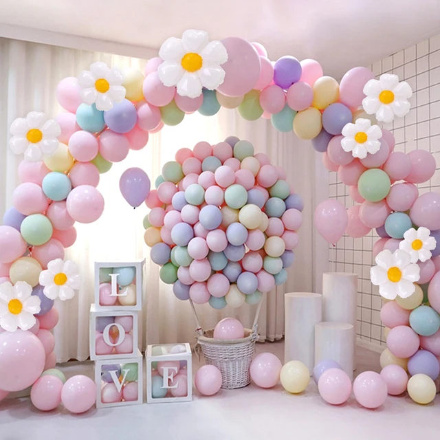 Set Ballons de baudruche avec 10 couleurs Arc en ciel - anniversaire