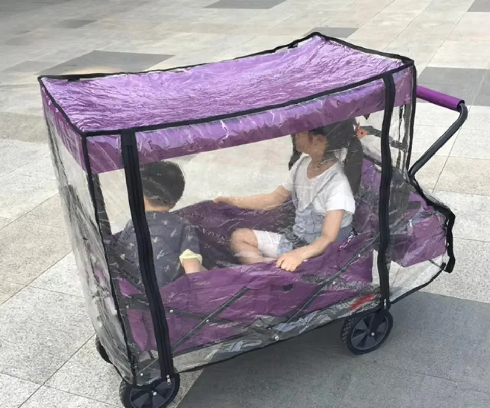 Outdoor Collapsible Baby Stroller Folding Canopy Carts for Kids 600D Fabric 80kg 122*55*109cm 1pc/ctn 20cm*5cm(dia)