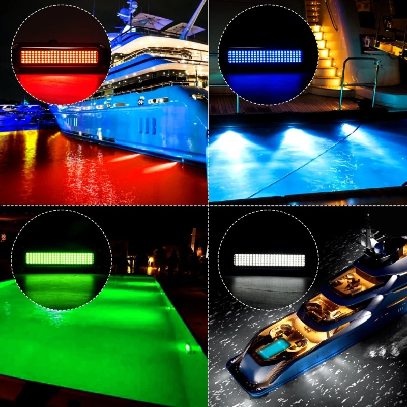 120 LED Universals Waterproof Navigations Boat Light For Truck Boat Stern Lamp Marine Sailings Light marine boat lights