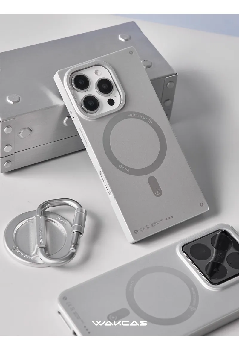Wakcas Matte Magnetic Square iPhone Case