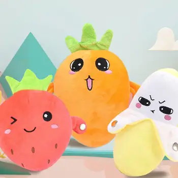 Peluche Interactive Musicale pour Enfant – Jouet Éducatif à Induction Rythmique Fruits – Banane, Carotte, Fraise 4