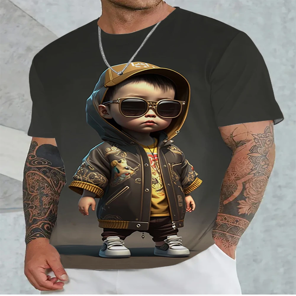 

Hot selling summer T-shirts with hip-hop and domineering prints, spring and summer oversized T-shirts, fashionable trend