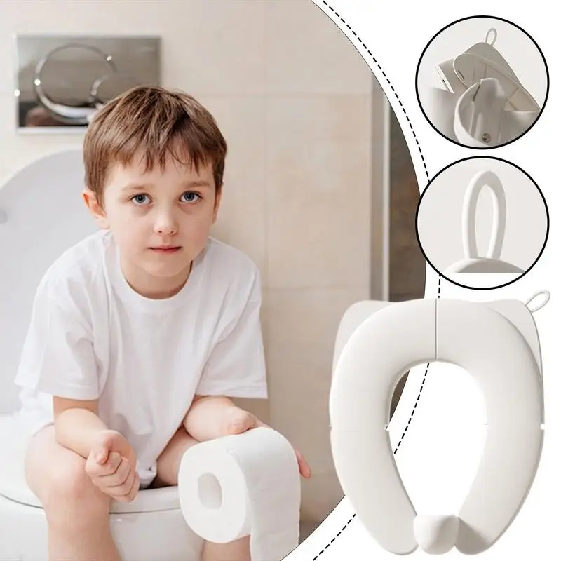 Folding Potty Seat For Toddler Portable Potty Seat Portable Non-Slip Design Toilet Cover For Toddler Baby Kids And Children