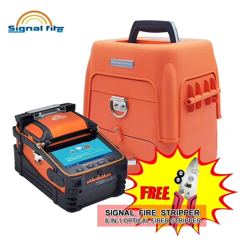Free Shipping SignalFire AI-10/AI-10A/AI-9/AI-8C/AI-6A Optical Fiber Fusion Splicer New Splicing Machine 6 Motors Core Alignment