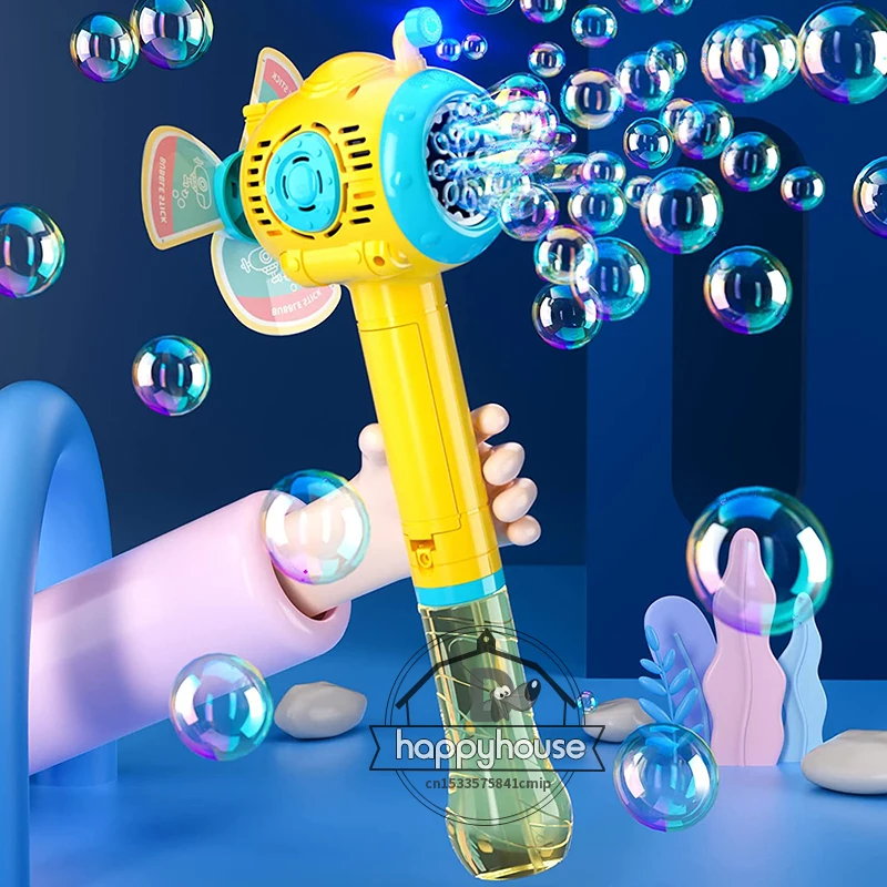 

Automatic Bubble Machine for Children Bubble Gun Rocket Launcher Bubble Blower For Kids Soap Children Bubble Maker Outdoor Toys
