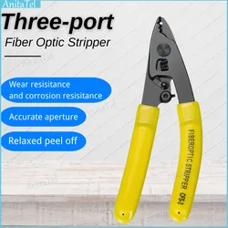 CFS-3 Three-port Optical Fiber Stripper Pliers Wire Strippers FTTH Tools Fiber Optic Stripping Tool Optical Stripping Plier Tool