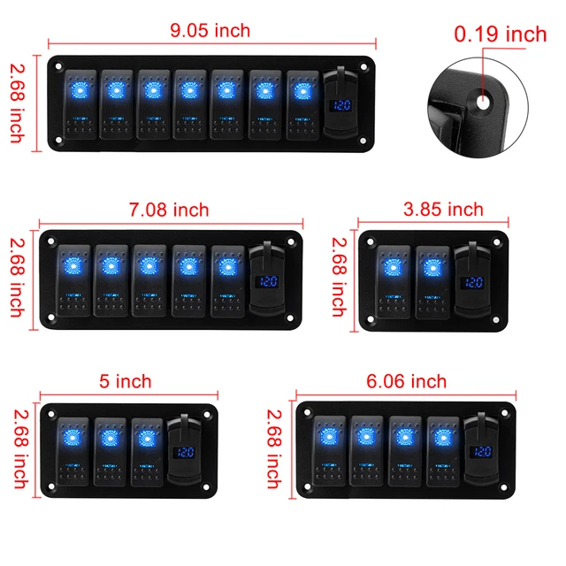 편리함과 안전의 최적의 조화를 위한 방수 해양 스위치 패널