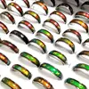 20/50/100pcs Wholesale Cute Animal Flower Mood Ring Child Temperatre Color Changing Charm Rings Grils Party Gifts 5