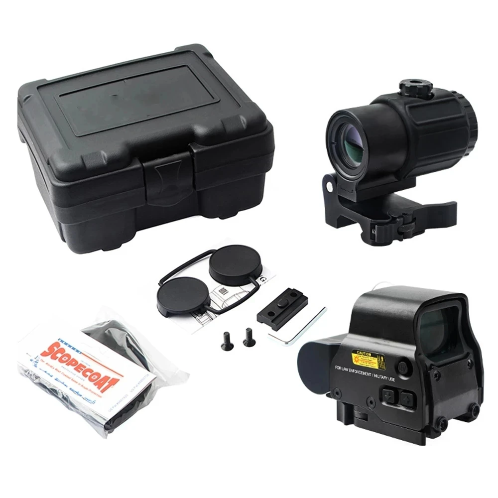 558 G33 G43 Holographic Collimator Reflex Sight EXPS3 Red Dot Optics Scope Fit 20mm Rail Mounts Airsoft Sniper Rifle Hunting red dot sight rifle scope holographic collimator