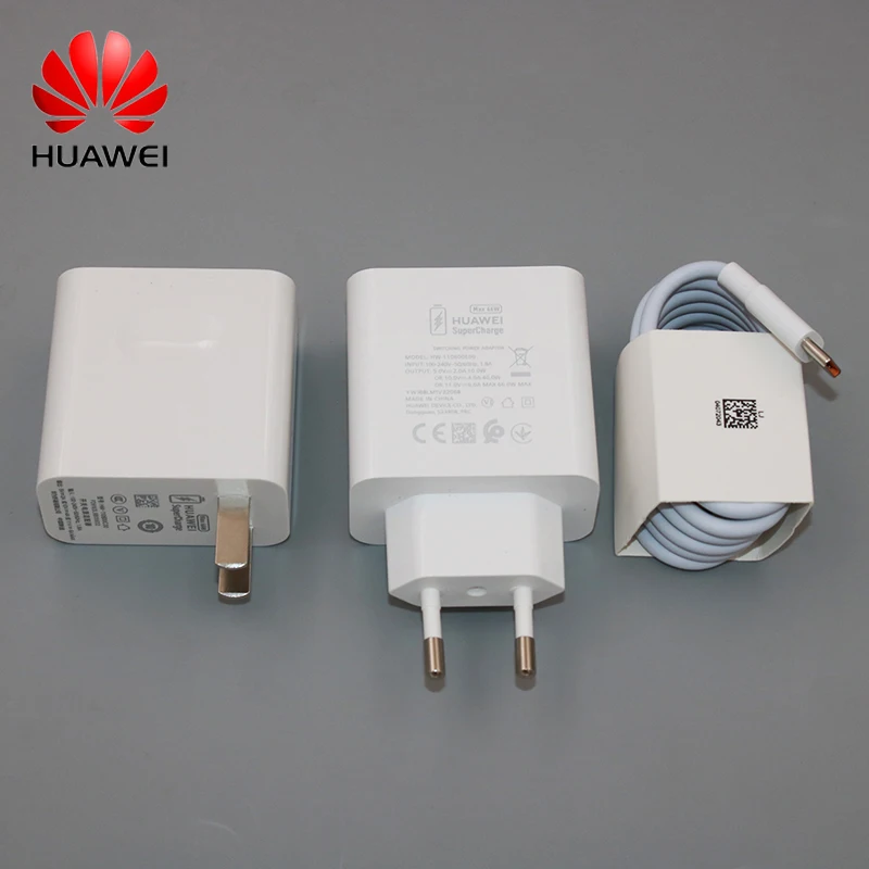 Huawei Mate40 Pro + Caricabatterie Rapido Adattatore Di Alimentazione Max 66W 6A Cavo Di Tipo C Supercharge Per P50 P60 P40 Pro Mate 60 50 Nova 8 7 9 