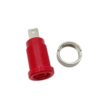 4MM Banana Socket 600V/32A High Current Instrument Binding Post Insulated Panel Socket Opening 12MM 6