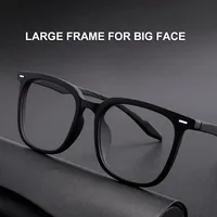 UVLAIK TR90 grand cadre de lunettes carrées femmes hommes mode surdimensionné lunettes myopes optique Prescription lunettes cadre 4